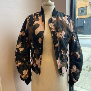 Excellent Condition Topshop Camo Bomber Jacket